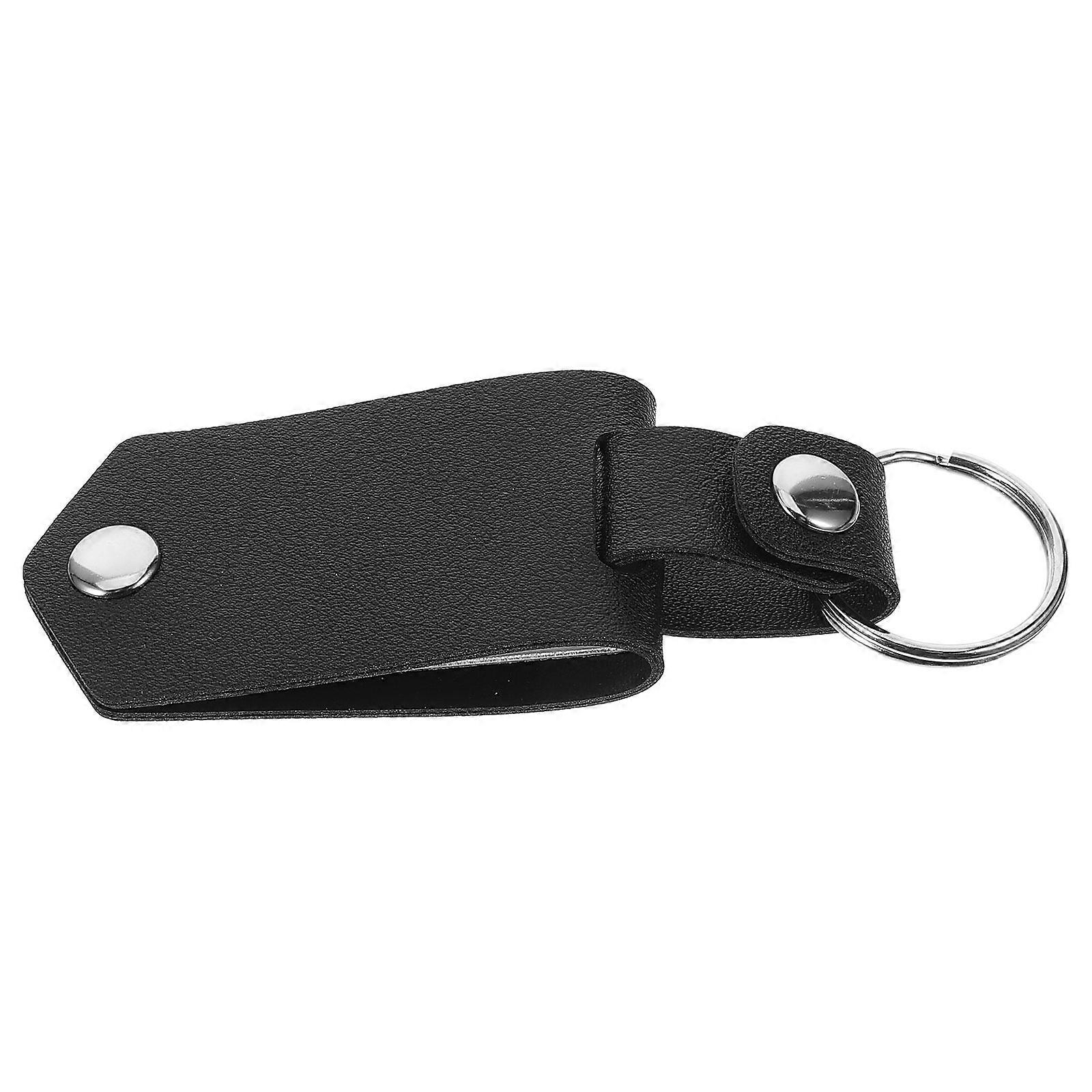 PU Sublimation Keychain Blanks for Decorative DIY Craft 1 Piece Black