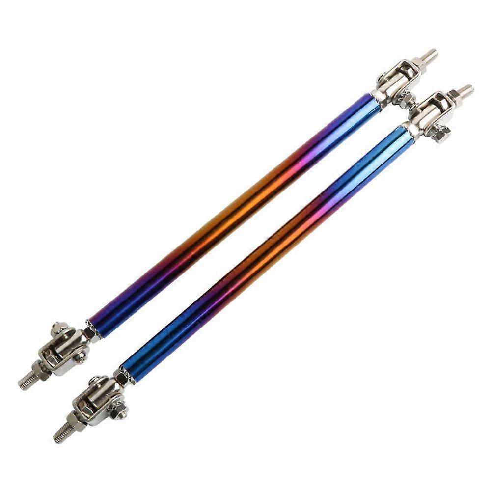 1 Pair of 18cm Front Rear Pull Rod Universal Bumper Lip Splitter Support Bar for Car Modification