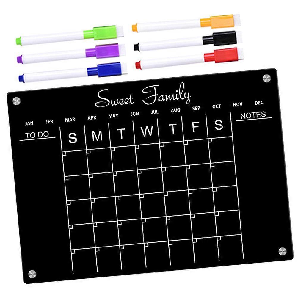 Magnetic Planner Board Acrylic Schedule Planner 29.7X21CM Smooth Writing 1 Set