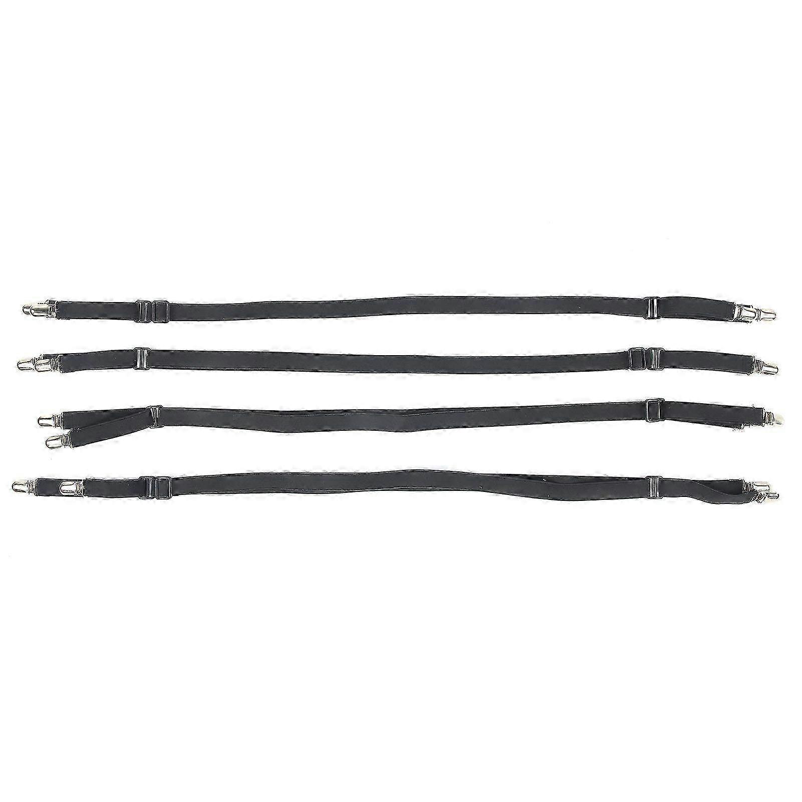 4Pcs Adjustable Bed Sheet Clamps with Non-Slip Elastic Fastener - Secure Bedding Accessory for Comfortable Sleep