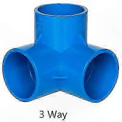 Multi-Way PVC Pipe Connectors for Garden Irrigation, 20-50mm Hose Fittings Adapter Coupler Splitter DIY Shelf Joint 3 4 5 6 Way