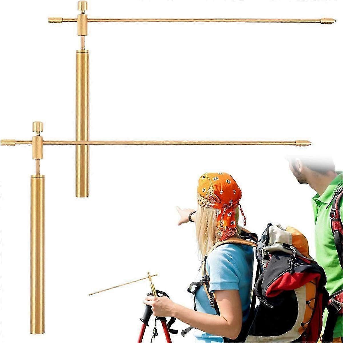 Smooth Rotation Solid Copper Dowsing Rods 1 Pair for Divining, Dowsing & Spiritual Practices - High Quality Copper Construction