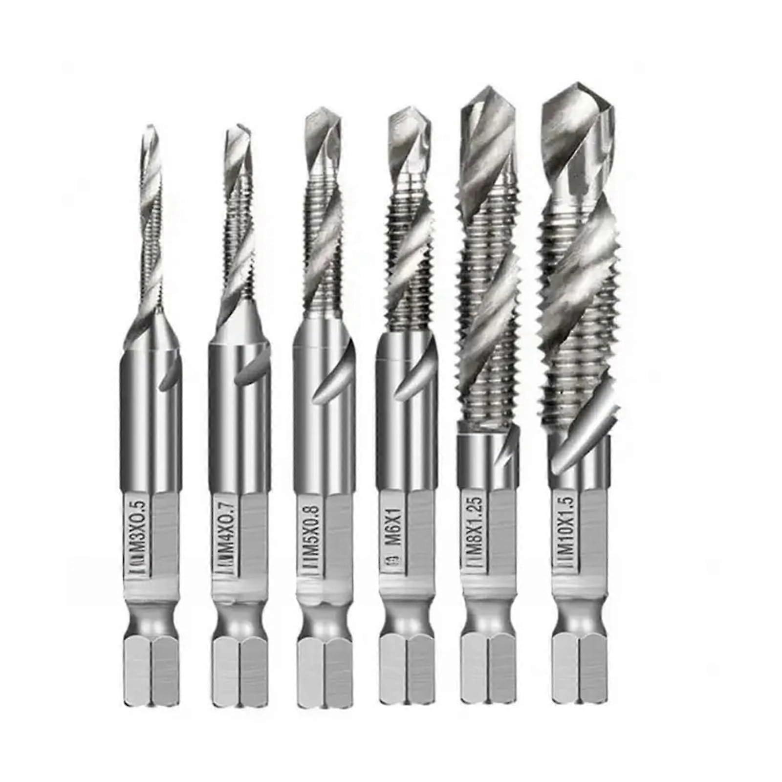HSS Steel Drill Bit Tang Countersink Deburring Set Metric Combination M3 M4 M5 M6 M8 M10 HSS Steel OTHER105MM Box Packed