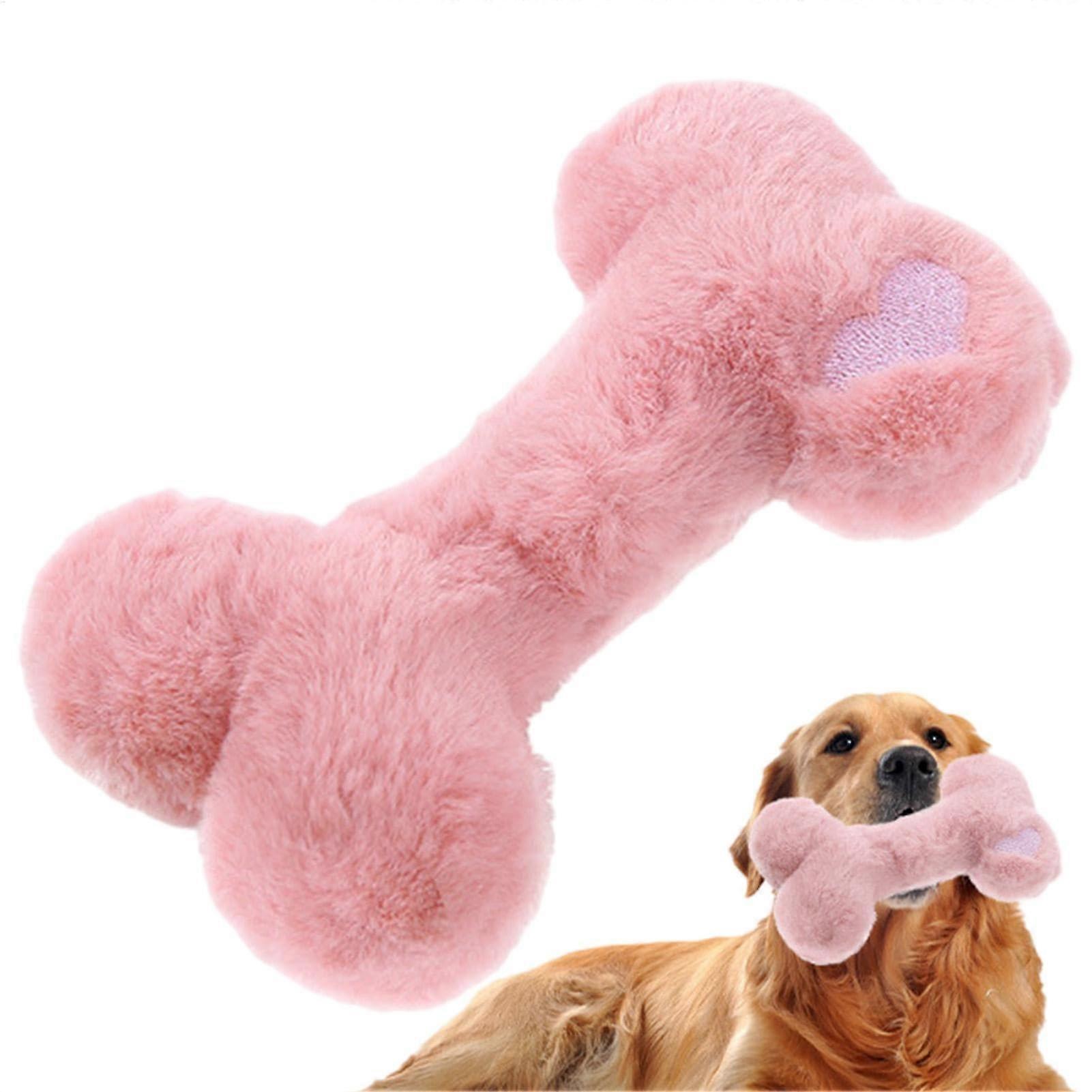 Singing Plush Dog Toy, Interactive Voice Bone Shaped Plush for Small Puppies, Soft Chicken Design, Ideal for Playtime