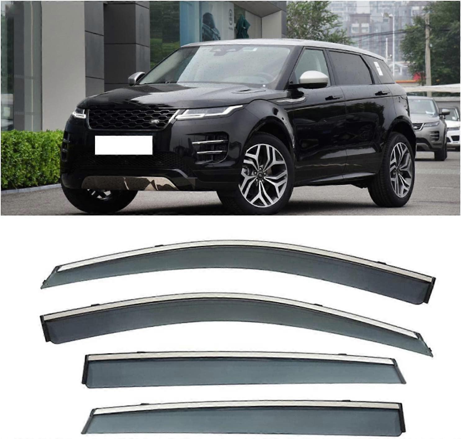 Car Wind Deflectors For Range Rover Evoque 2019-2021 Set Of 4 Waterproof Anti-Fog Side Window Shade Deflectors