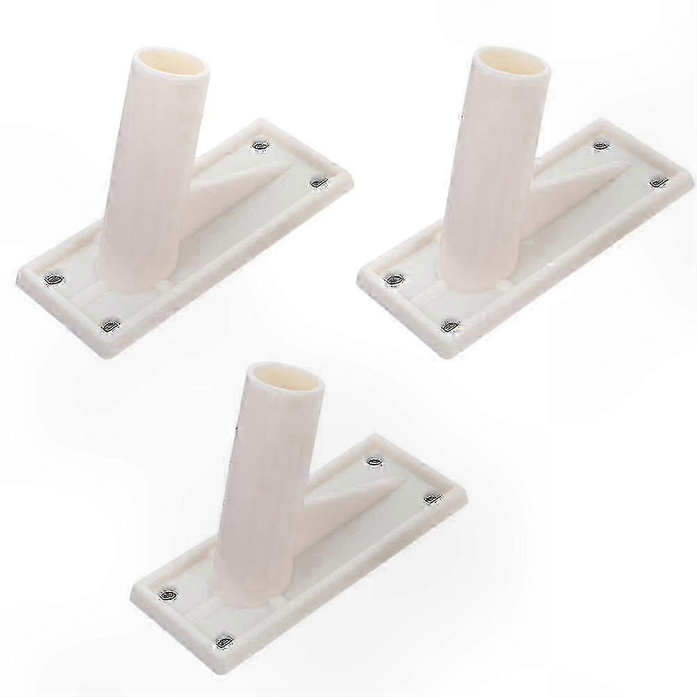 Wall-mounted Holder Racks - 3 Pcs Self-adhesive Mounting Brackets for Flag Poles