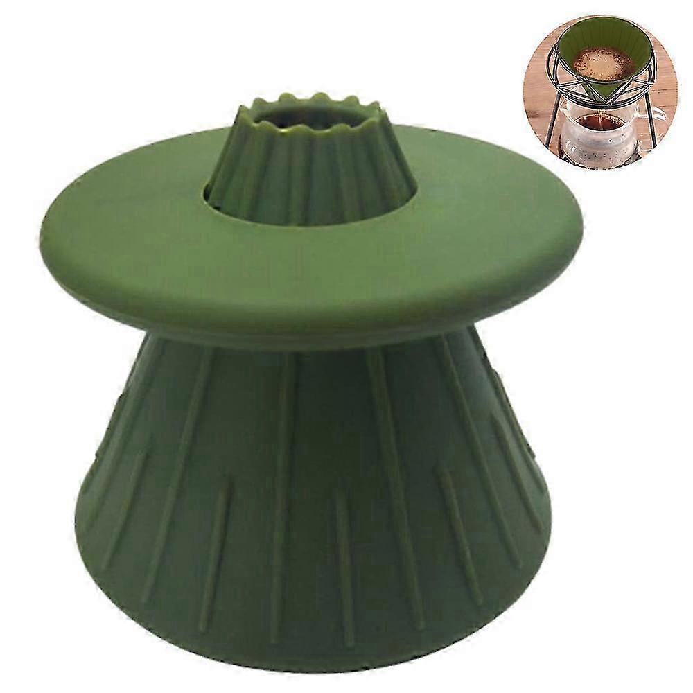 Stainless Steel Pour Over Coffee Dripper, Reusable Single Layer Filter, Non-slip Stand