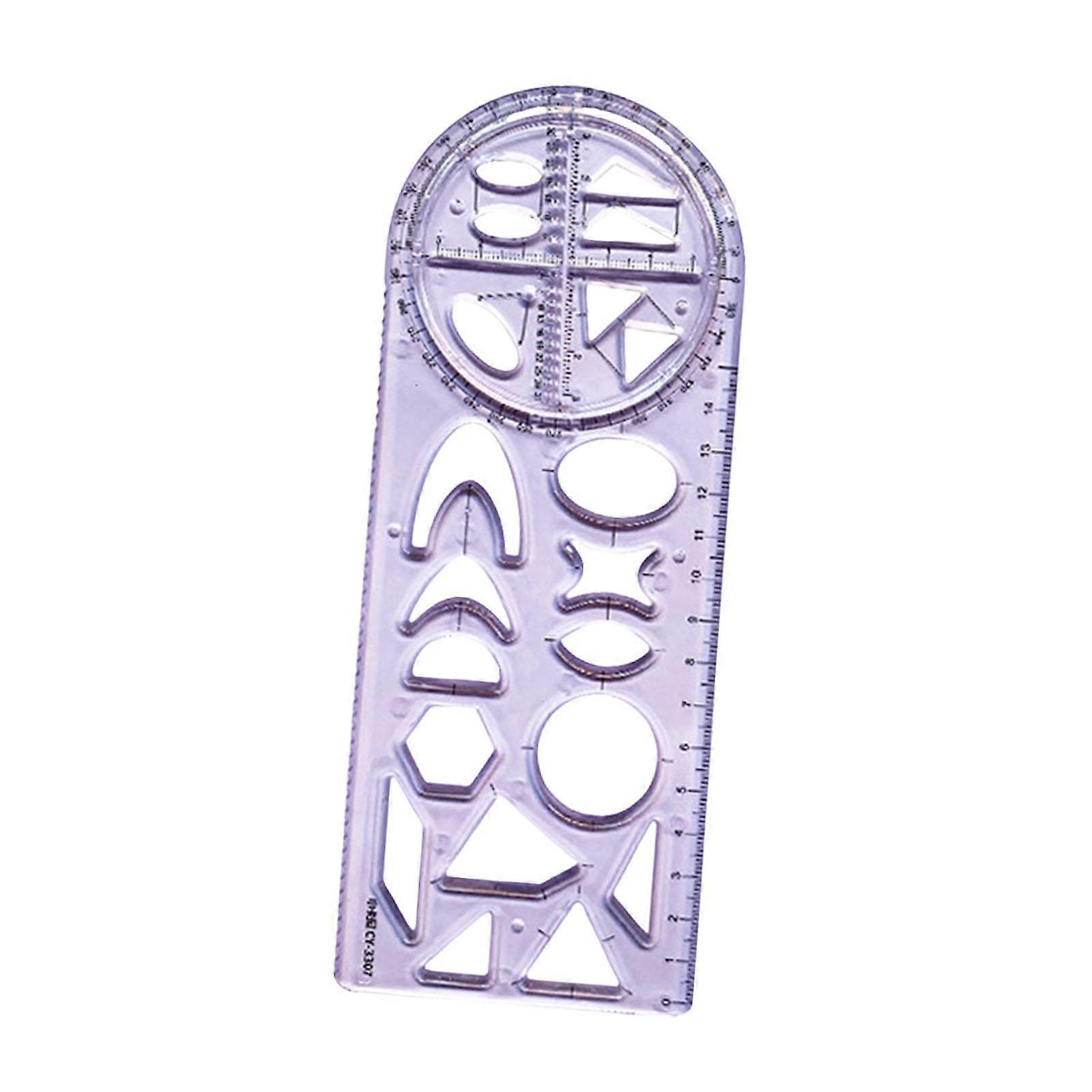 Geometric Ruler Drawing Template Rulers Form Work Measuring Template Drawing