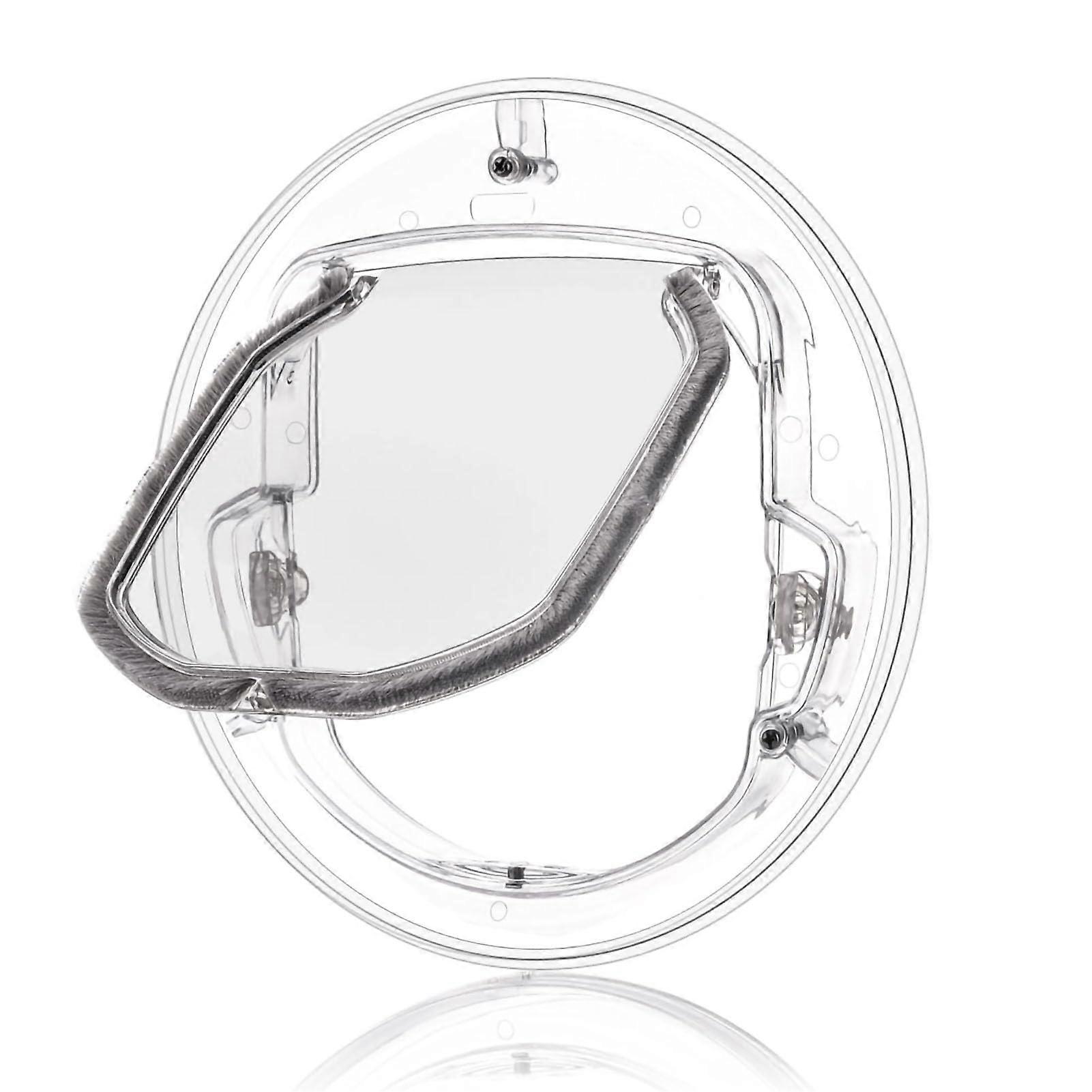 Cat Flap Door Small With Dual Lock, Transparent ABS Plastic Pet Door For Glass Window, NoiseReducing, Weather Resistant