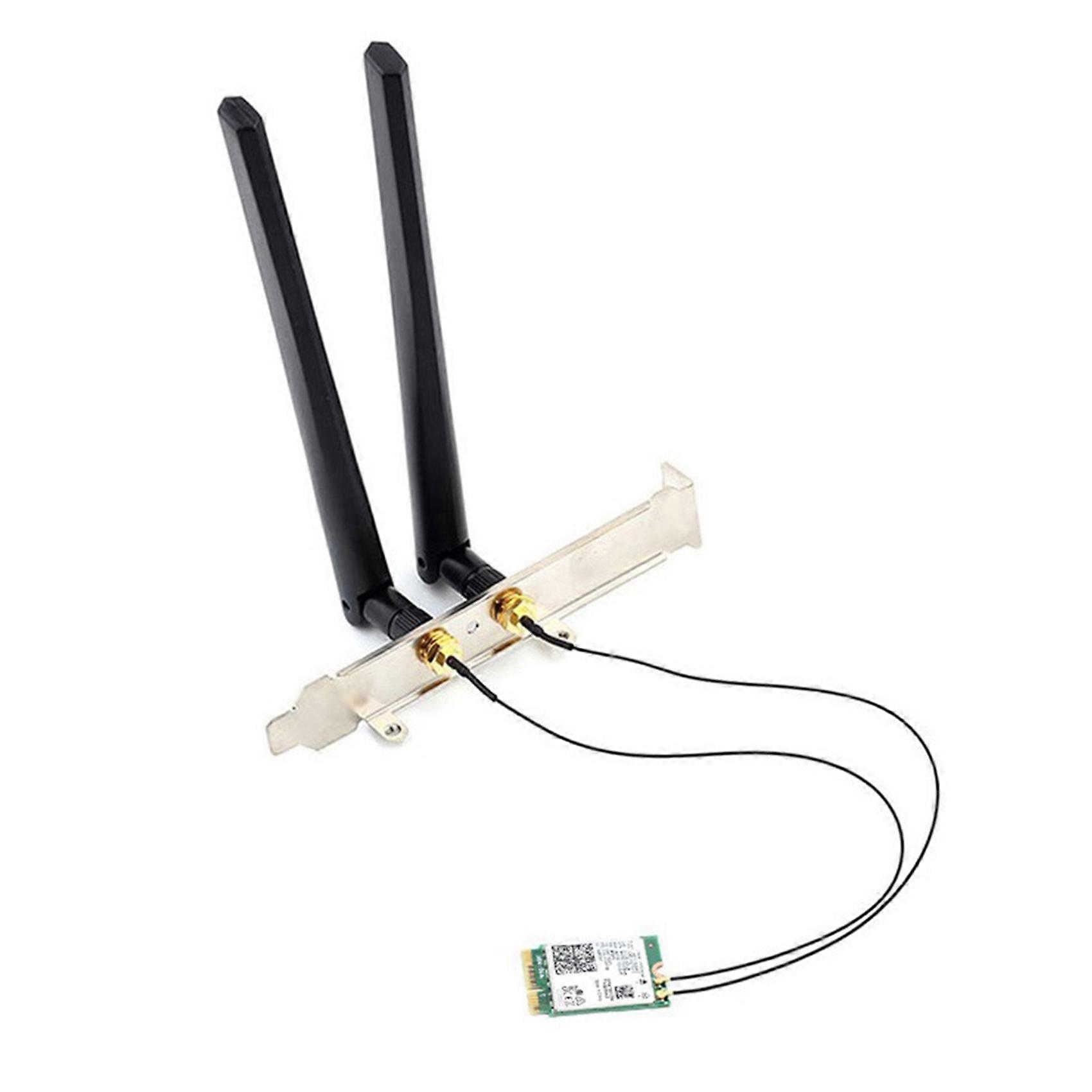 Wi-Fi 6 AX201 M.2 Key E CNVio 2 Wifi Card Dual Band 3000Mbps Wireless for Bluetooth 5.0 AX201NGW,with Antenna Kit