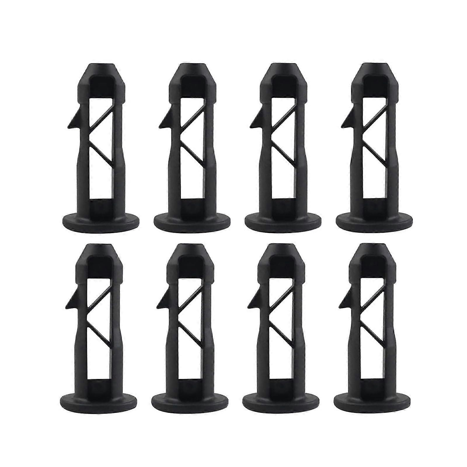 Wheelie Bin Lid Hinge Pins Plastic Black 4 Pairs Compatible With 240L 120L Bins