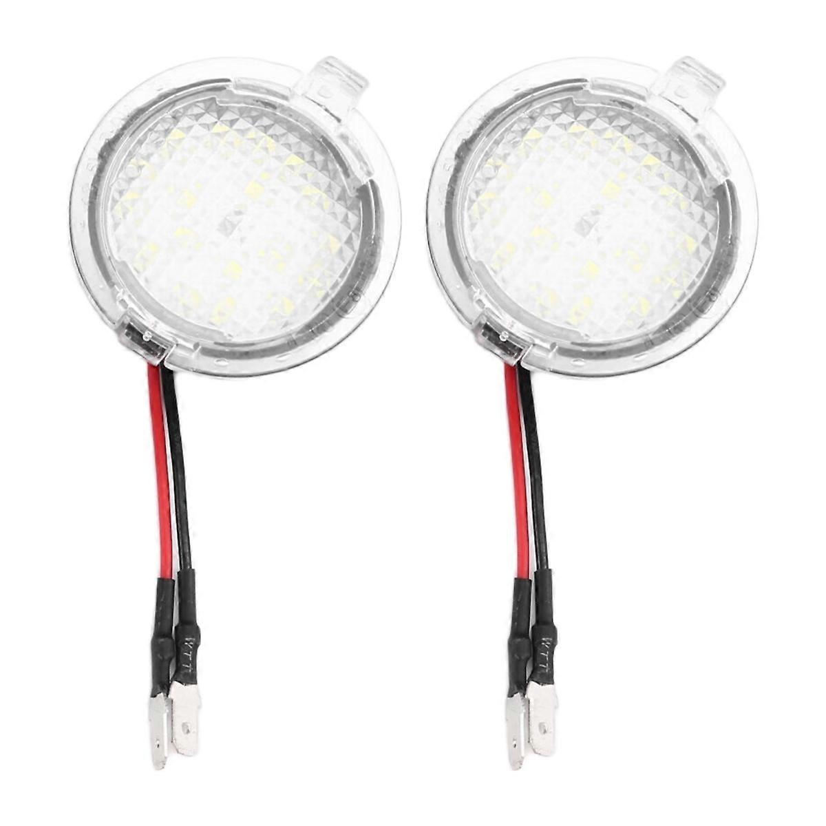 2pcs LED Rearview Mirror Light 3F1Z-13B375-AA 3F1Z13B375AA for Mondeo Range Shaker F150Edge MK5 6000K