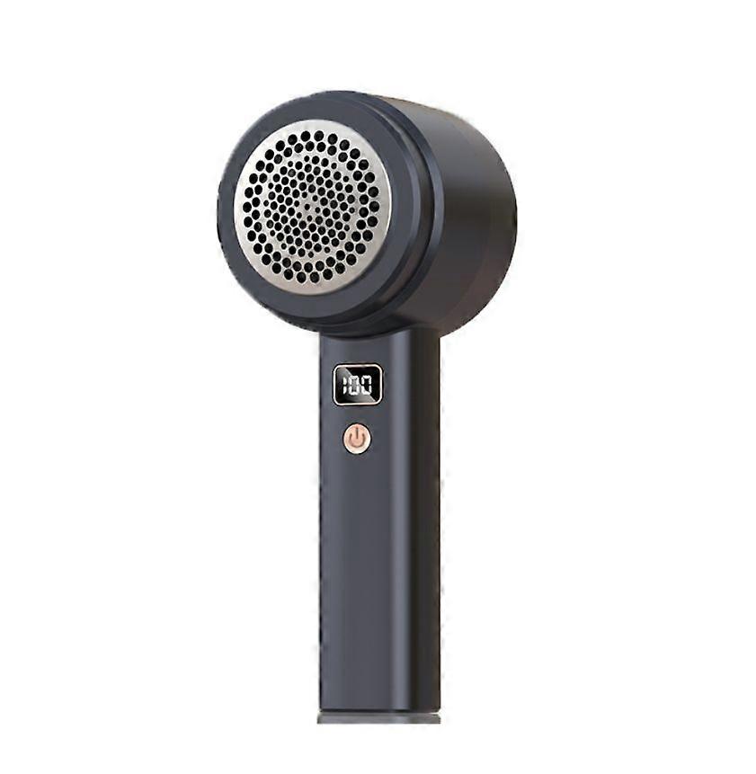 Electric Hair Remover Rechargeable Fabric Shaver, Portable, LED Display, 3 Speeds, Suitable for Clothes Furniture Sofa(black)