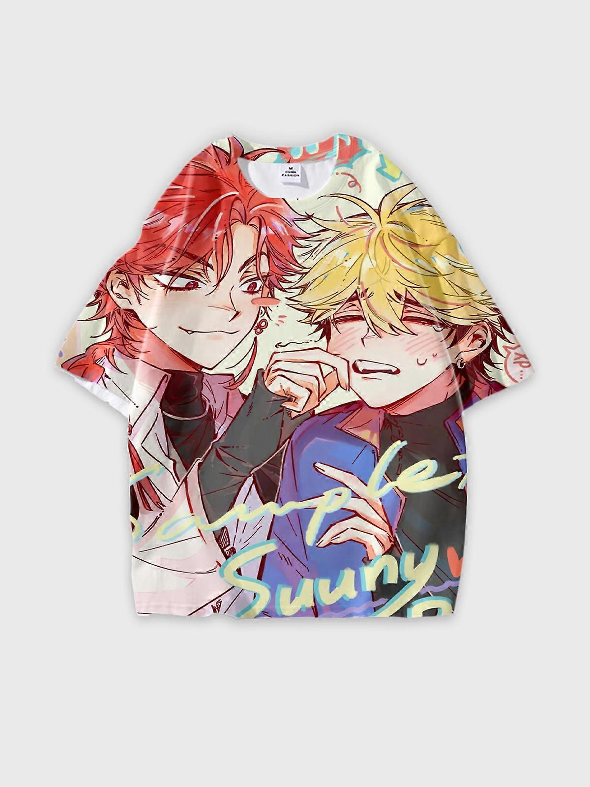 T-Shirt Short Sleeve Round Neck, Summer Casual Loose Graphic Tee, Unisex The Link Click W1520