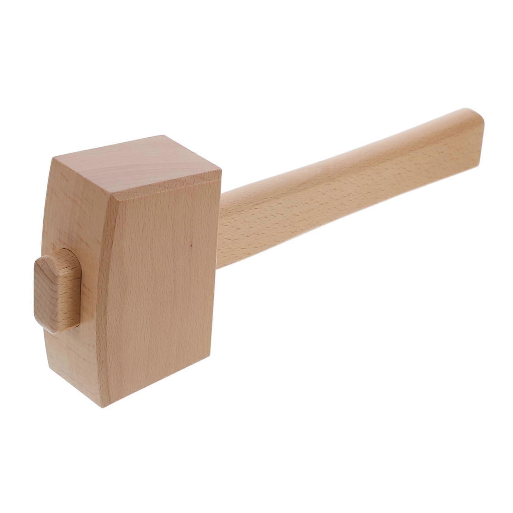 Wood Mallet For Woodworking And Leather Craft, Versatile Tapping Tool, Wooden Handle, Enthusiasts And Professionals