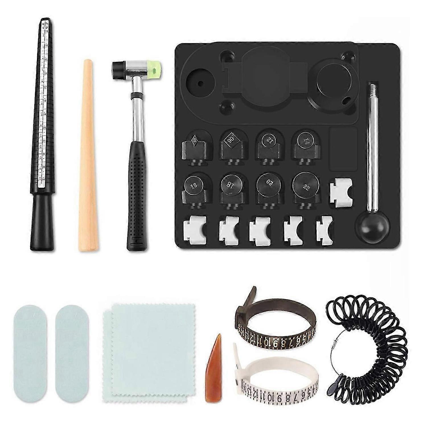 Ring Making Kit with Nylon Molds Ring Bender Tool for Spoon Rings