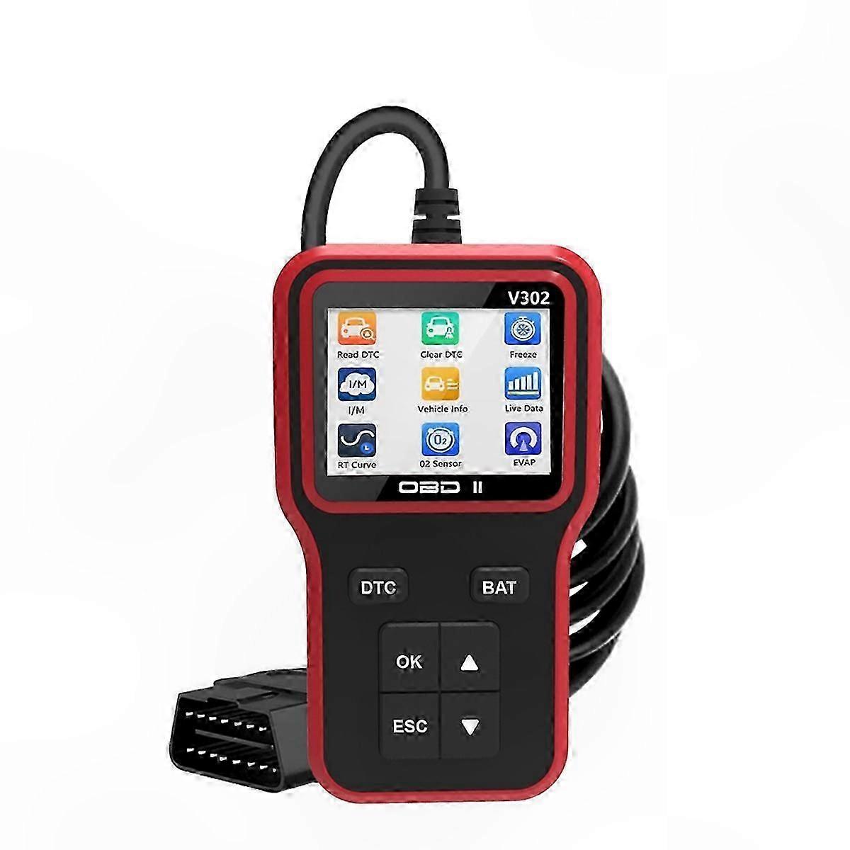 Vehicle Diagnostic Scanner, OBD2 Code Reader for Cars & Trucks, Engine Light Checker and Clear Tool