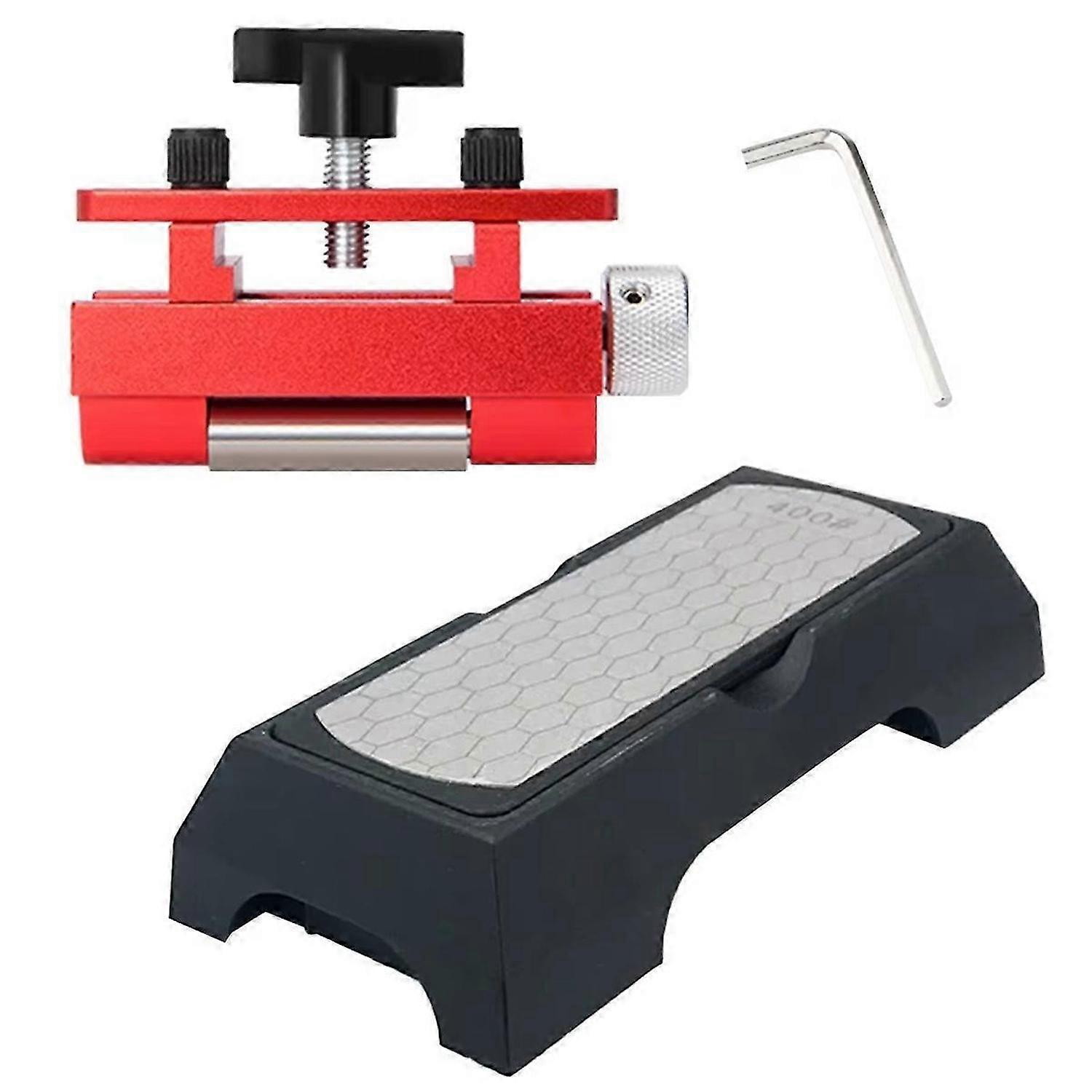 Honing Guide Edge Sharpening Jig with Sharpening Stone Chisel Honing Guide Wood Chisel Fixing Bracket for Metal Wood