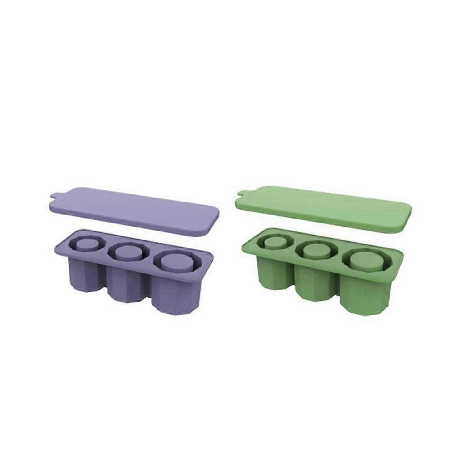 For Ice Tray Large Capacity Ice Tray Ice Making Mold Silicone Ice Tray Suitable for 30oz/40oz,A