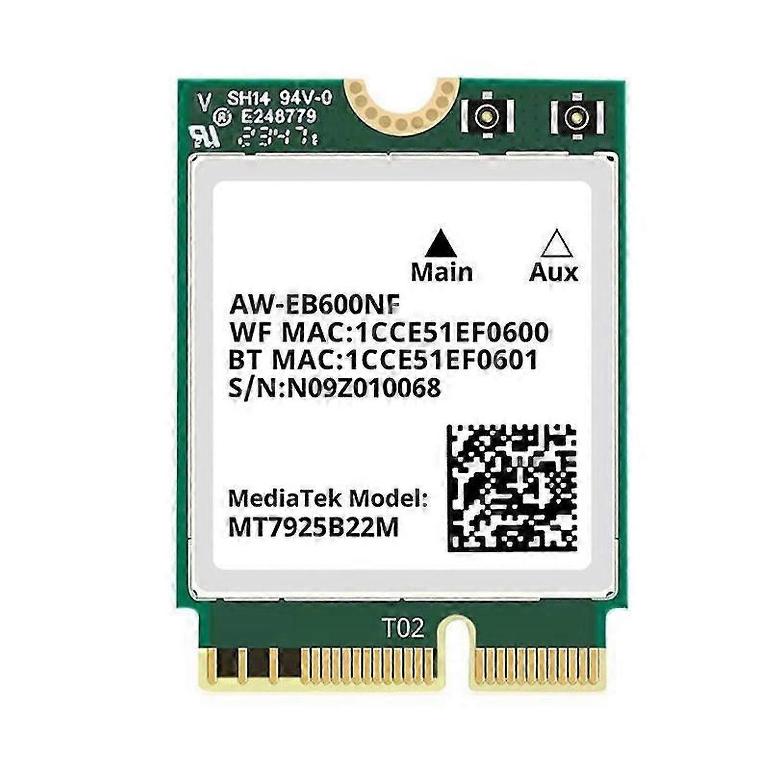 MT7925 WiFi 7 Netzwerkkarte 5400Mbps Bluetooth 5.3 Tri Band 2.4G 5Ghz 6GHz Drahtloser Netzwerkadapter für PC Windows10/11