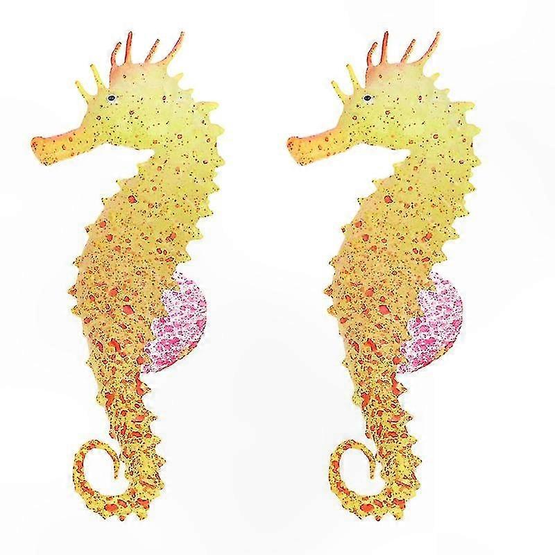 2-Pack Seahorse Decor for Aquariums