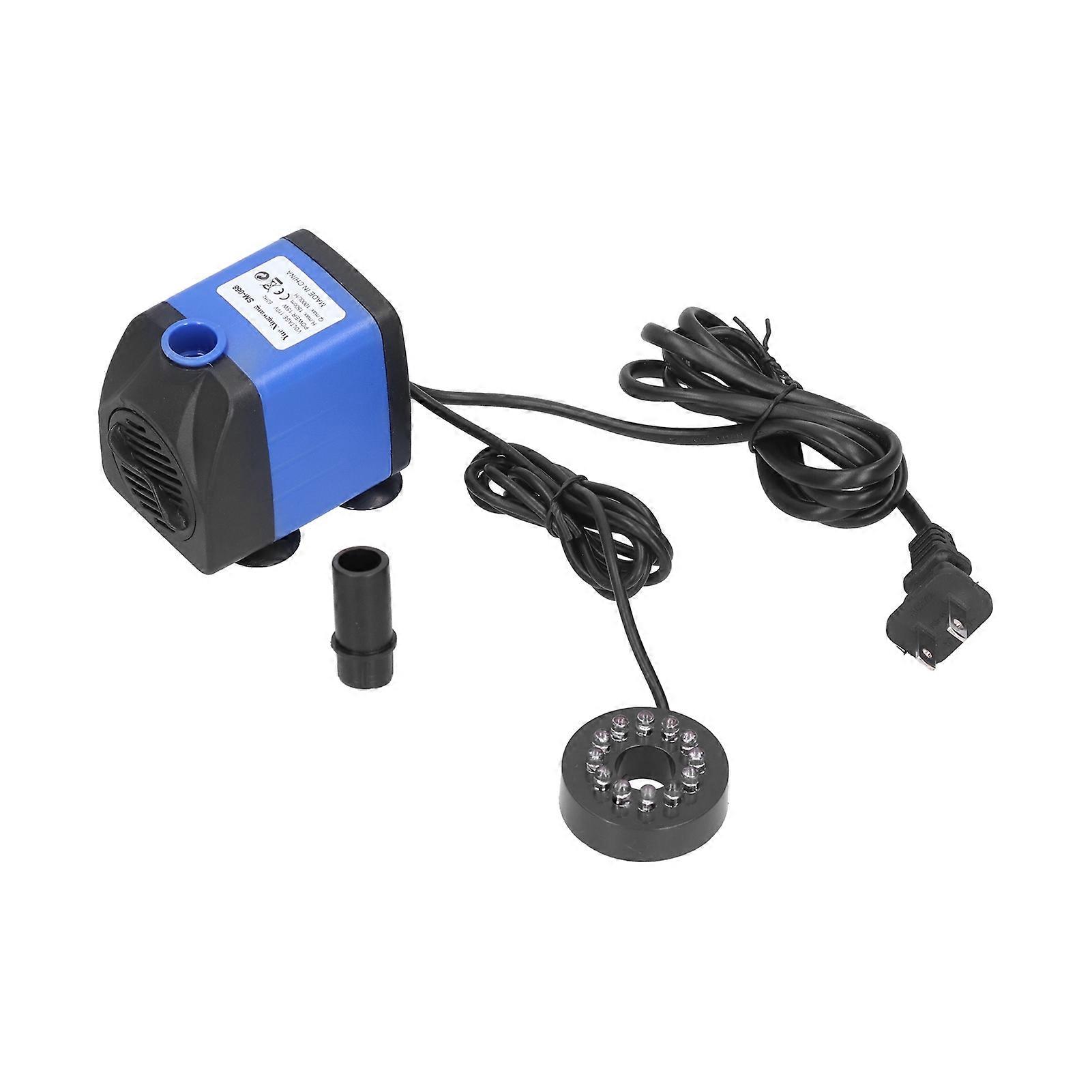 Pompe submersible 3 en 1 avec lumière LED colorée pour aménagement paysager, fontaine, aquarium
