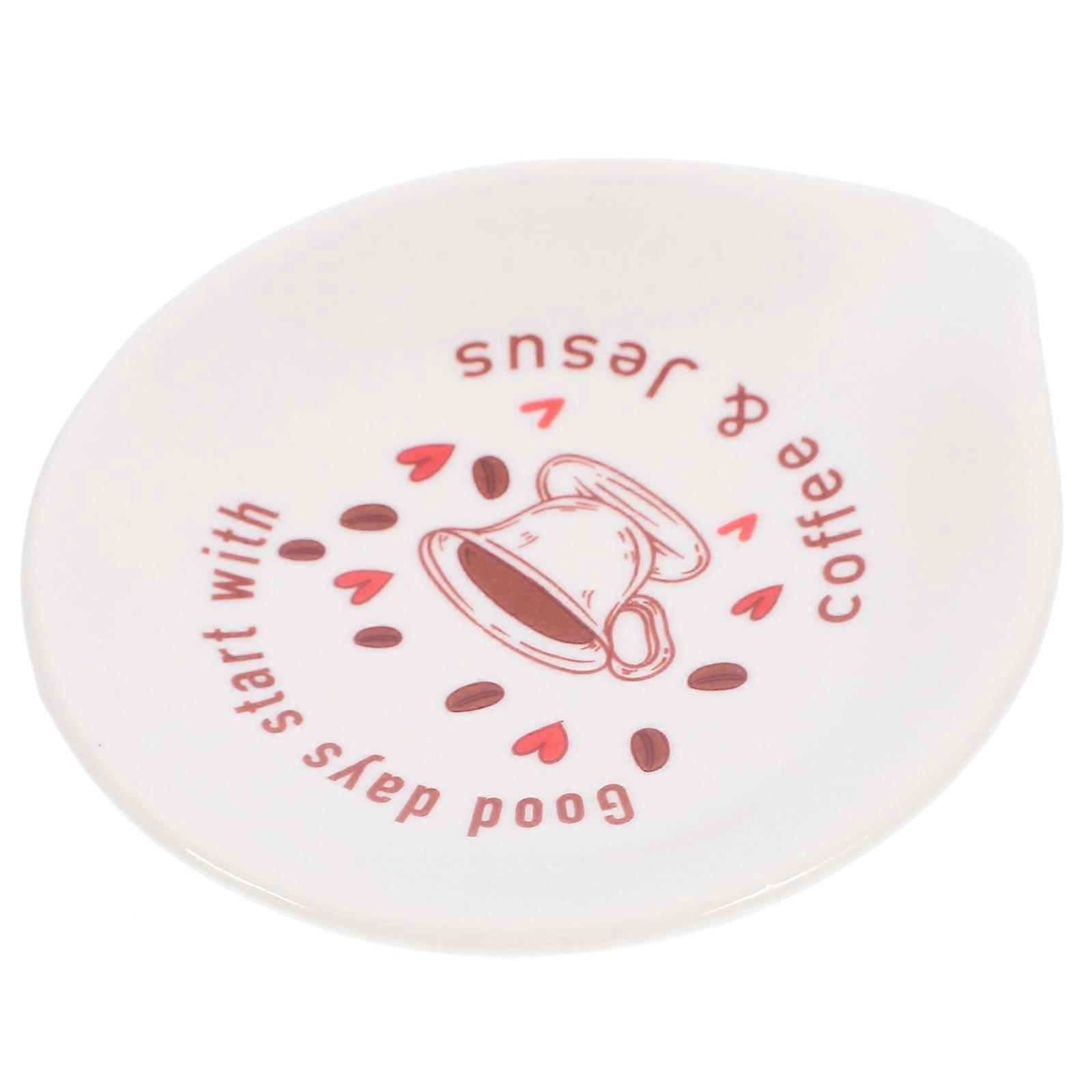 Ceramic Spoon Rest Coffee Spoon Holder for Kitchen Countertop