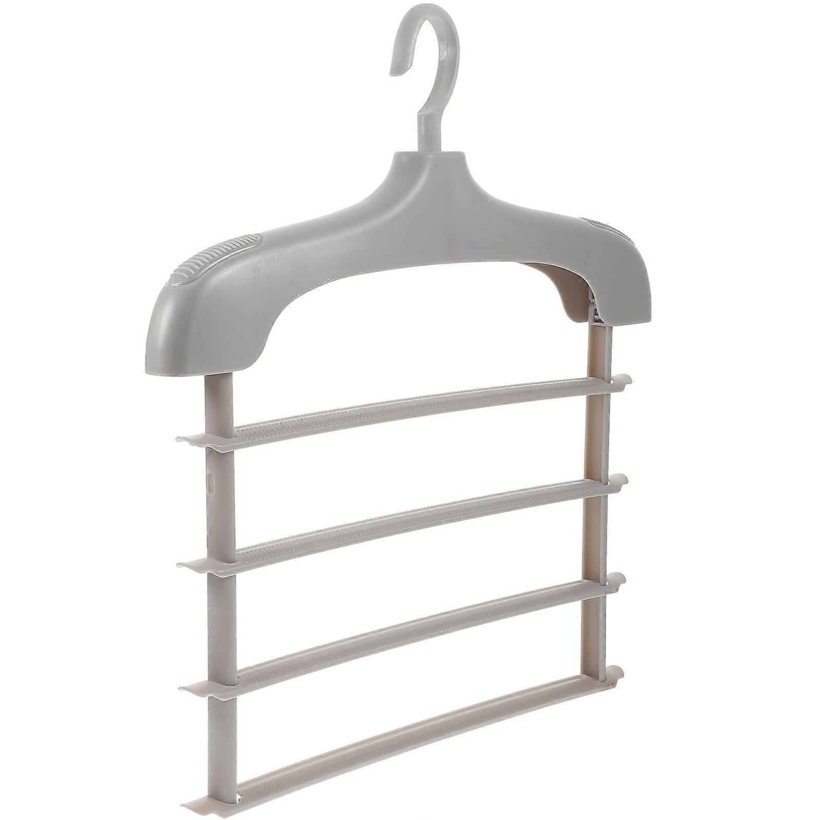 Closet Organizer Pants Hanger Multi Layer Clothes Hanger for 2Pcs Use