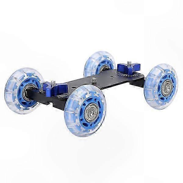 Portable Mini Skateboard Dolly for DSLR and Camcorder with 10KG Capacity