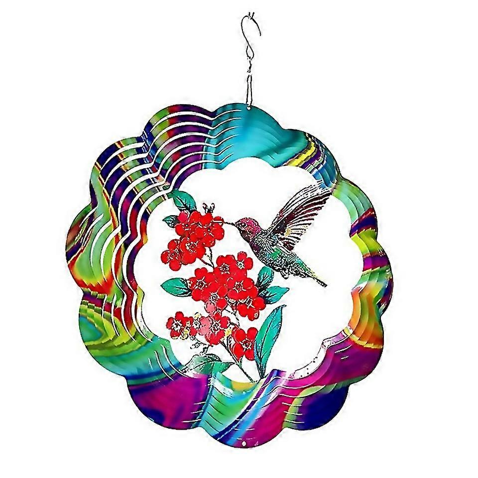 For 3d Bird Wind Chimes Spinner Bell Pendant For Room Party Garden