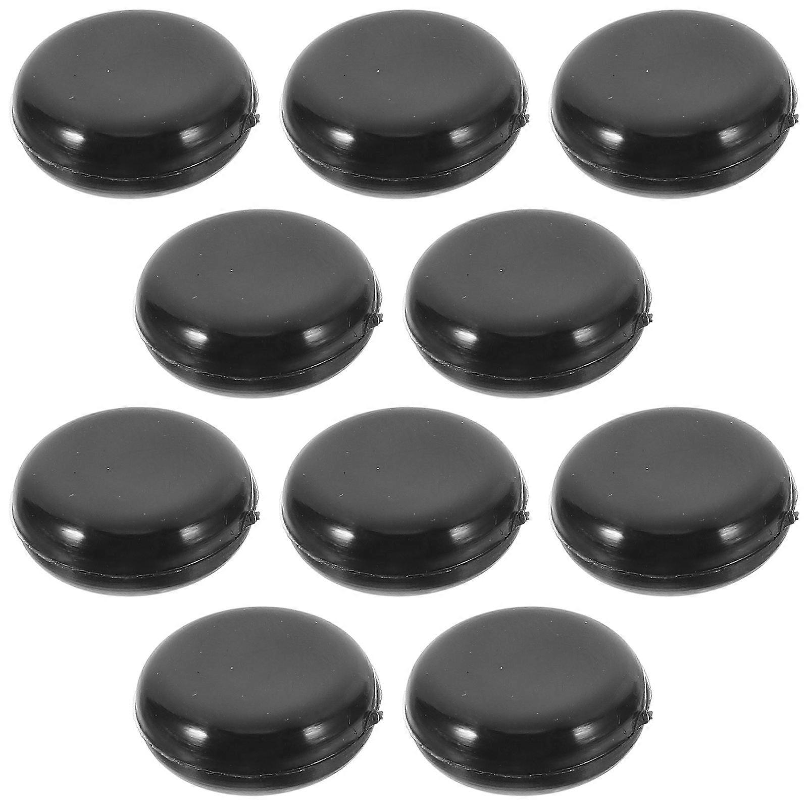 Anti-Slip Buckle Retainers Stop Button for Car Use 10Pairs Black