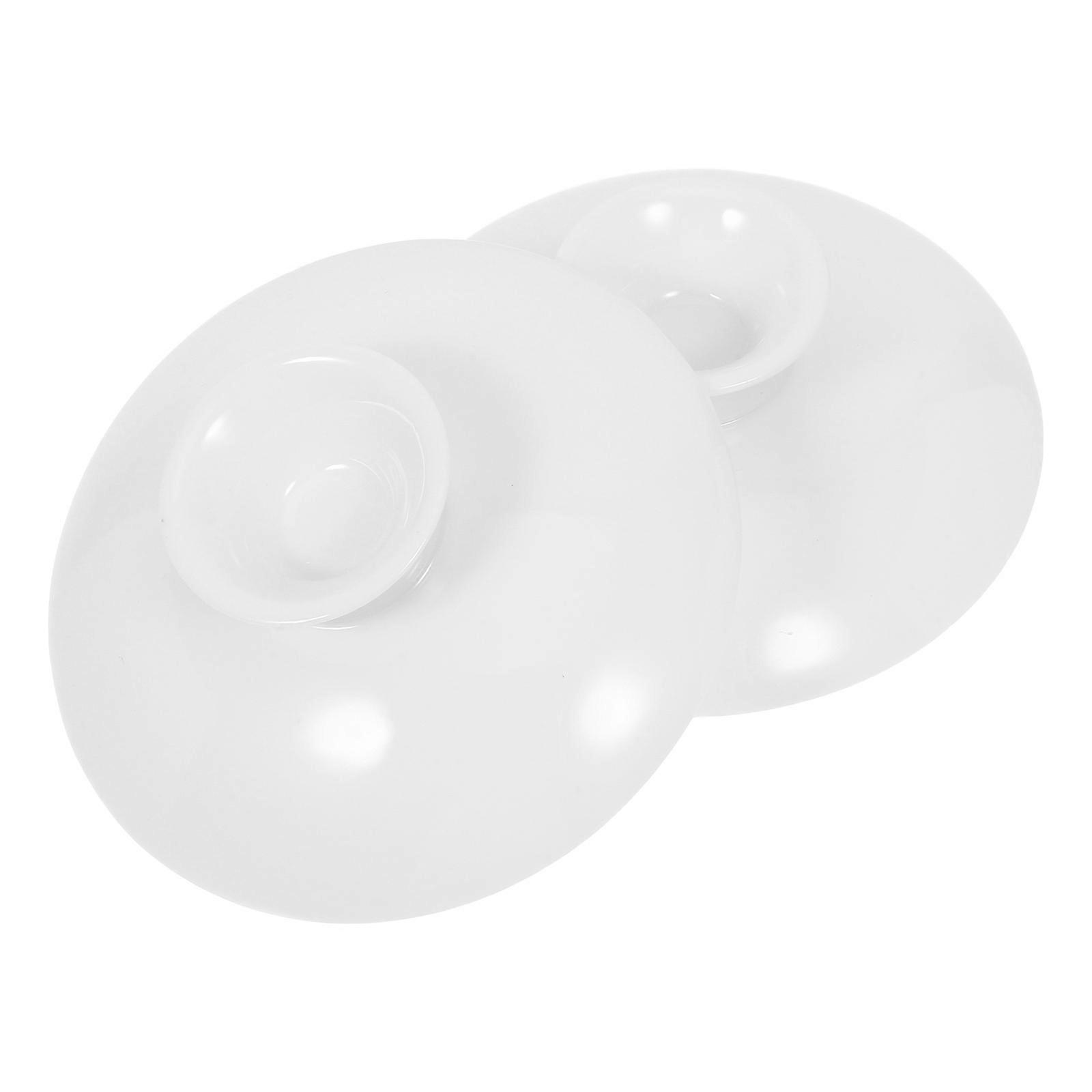 Teapot Replacement Lid Ceramic Cover for 10Pcs Tea Kettle Durable White