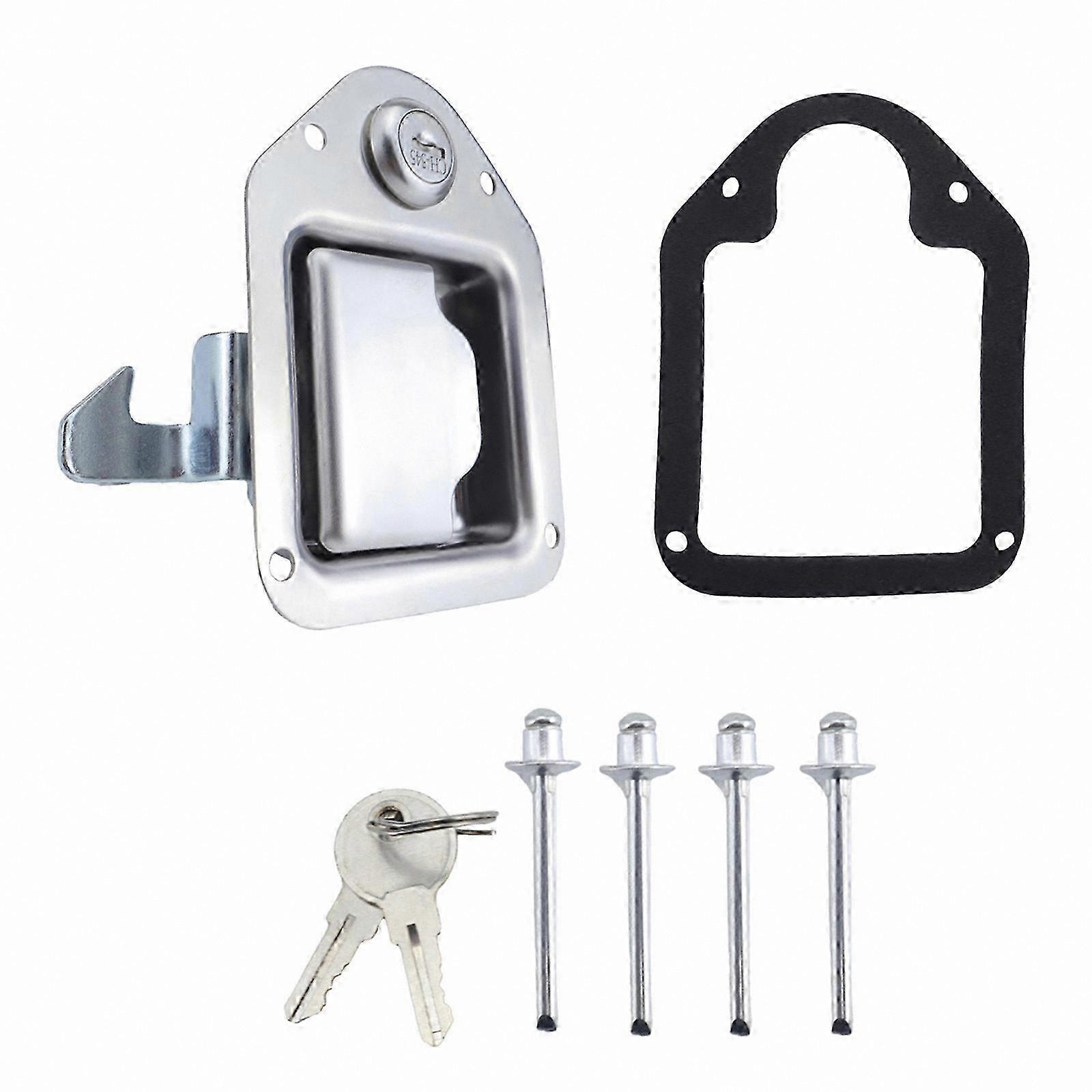 Stainless Steel Latch Handle for UTV ATV Tool Box Secure Storage Cabinet Trailer Use