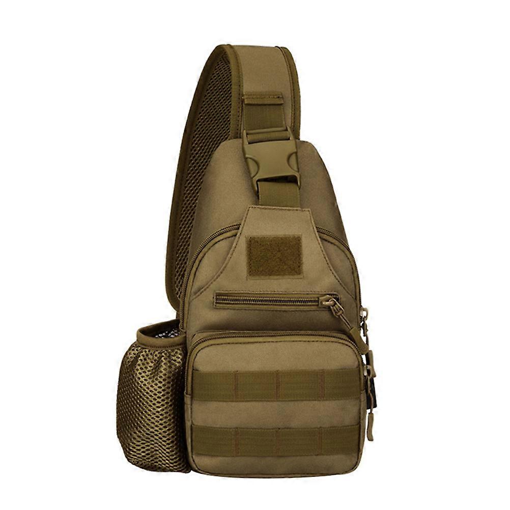 Portable Shoulder Bag Multi-Function Sling Bag for Storage Light Brown