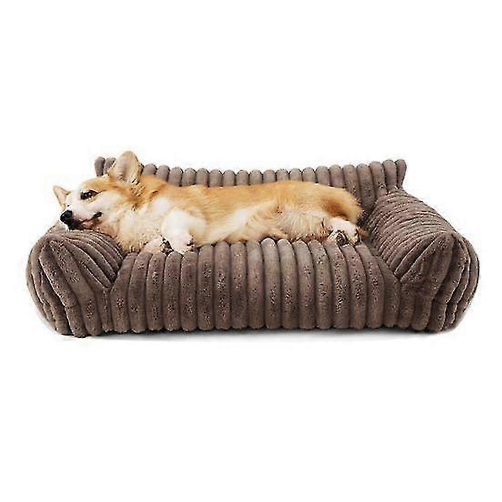 Orthopedic Pet Sofa Bed with Memory Foam, Washable Dog and Cat Bed for Joint Support