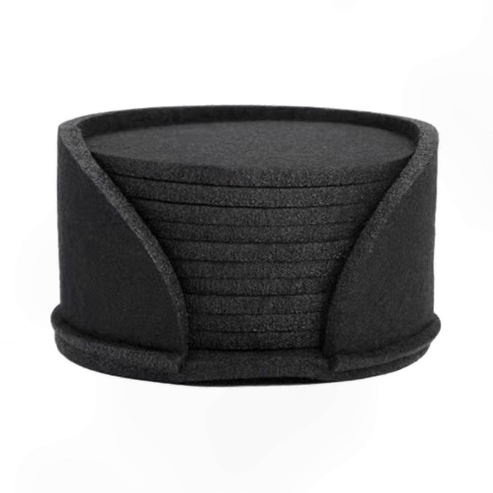 10 Pack Felt Coasters - Heat-Resistant, Absorbent, Non-Slip Table Protectors for Cups and Bottles