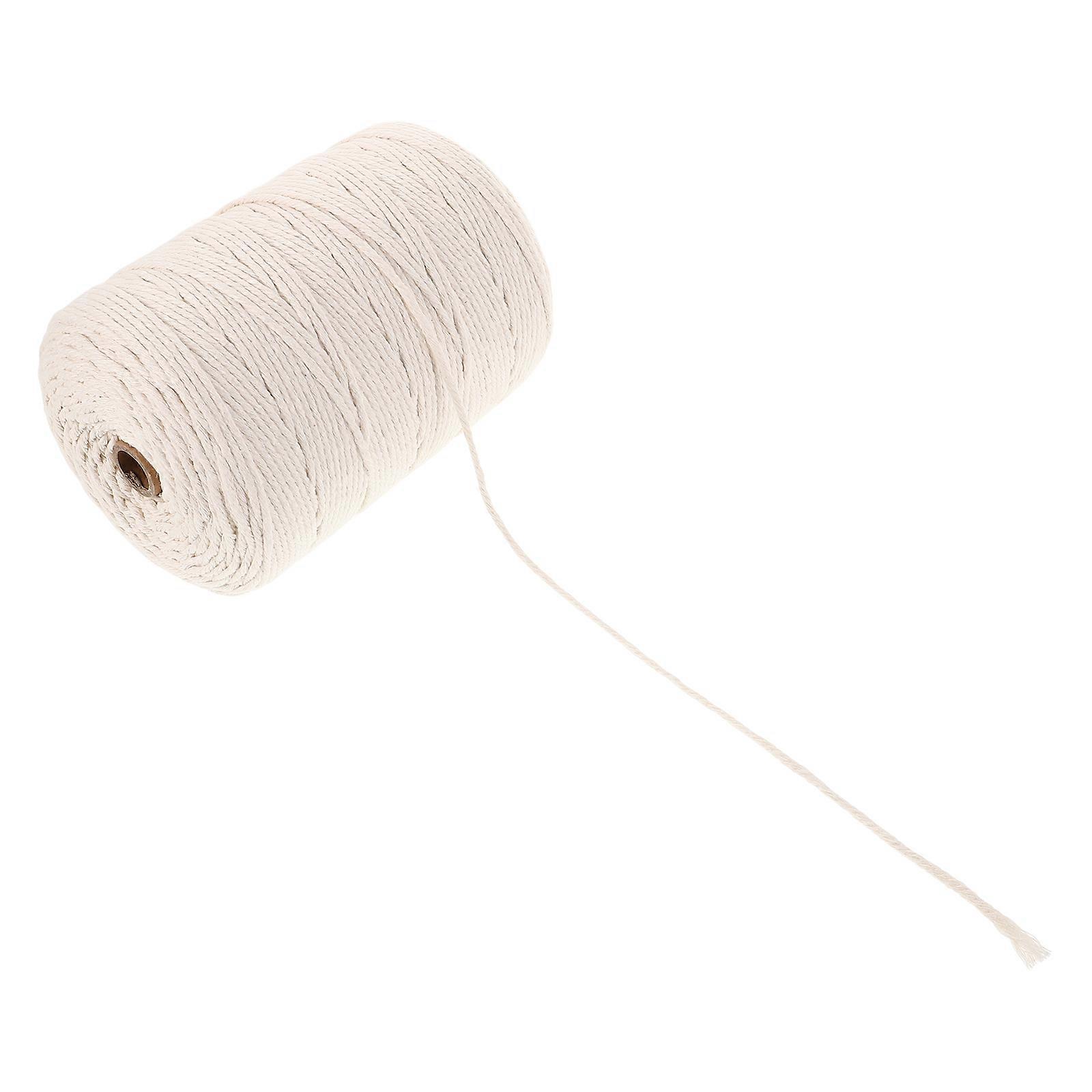 Versatile Macrame Cotton Cord for Crafting 1 Roll Beige Cotton Rope