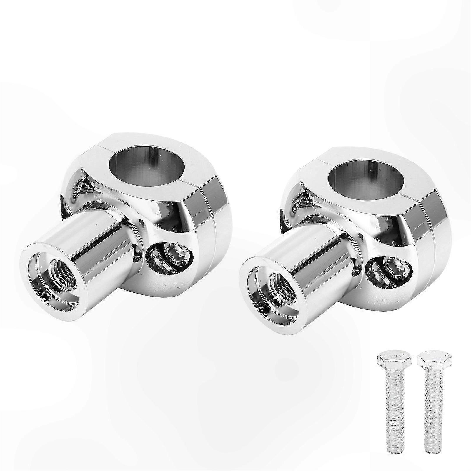 CNC Machined 25mm Handlebar Riser for Motorcycles with Round Head Clamp Compatible with Various Models