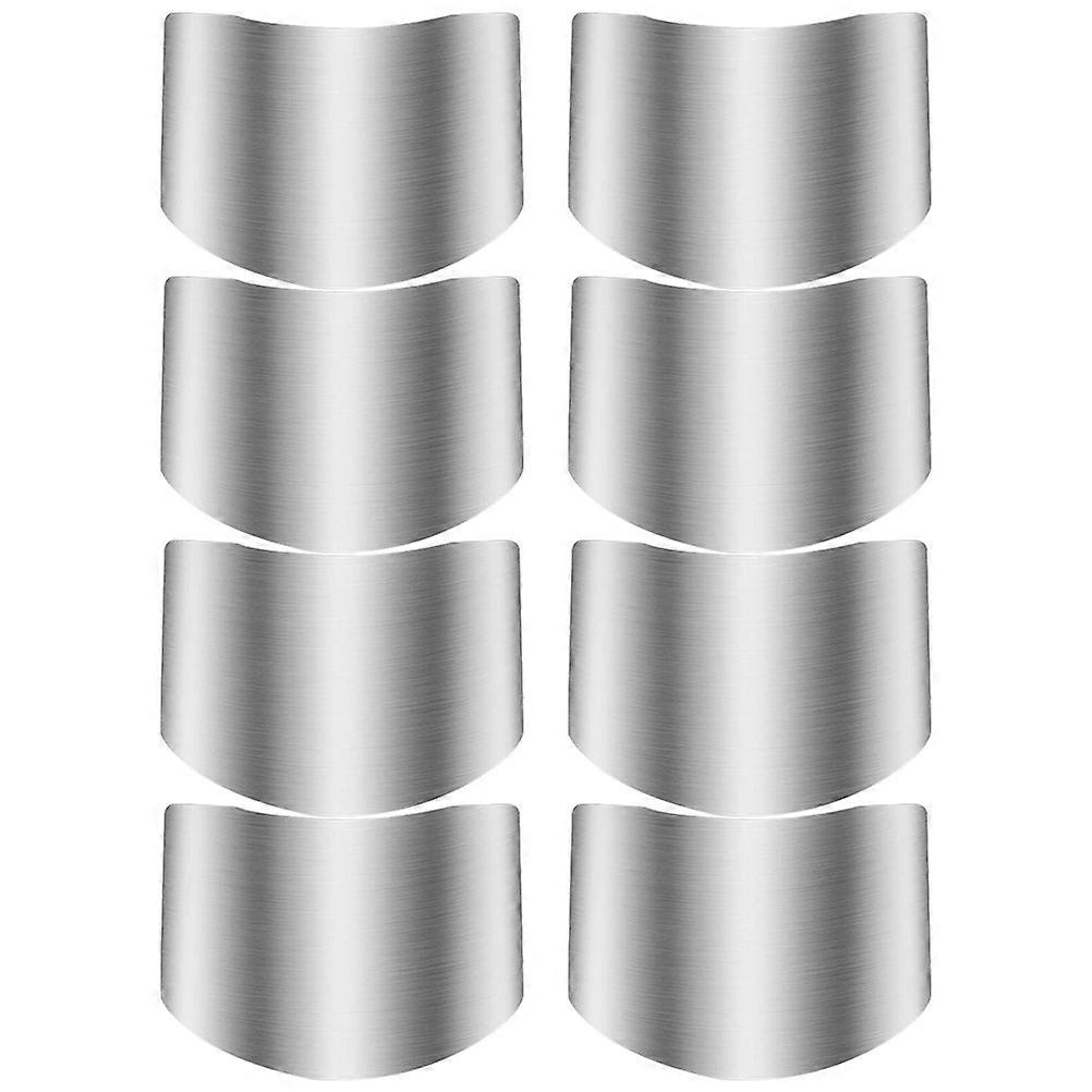 Finger Protector Stainless Steel Kitchen Hand Guards for Protection 8Pcs