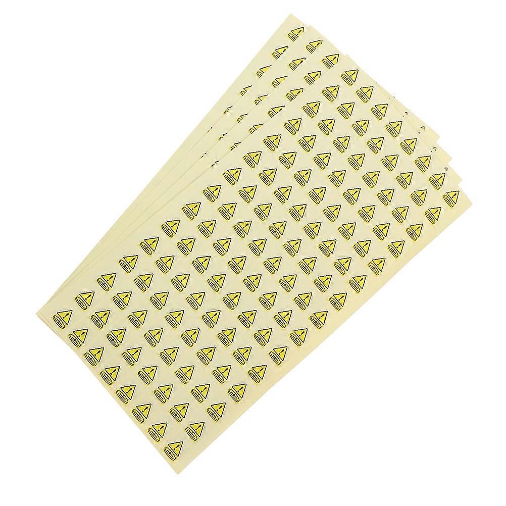 Battery Caution Stickers for Safety Use 2500Pcs Self Adhesive Yellow Labels