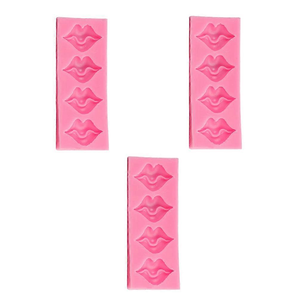 Silikonimuotti Huulet Askarteluun ja Karkkien Valmistukseen 6 Kpl Pakkaus