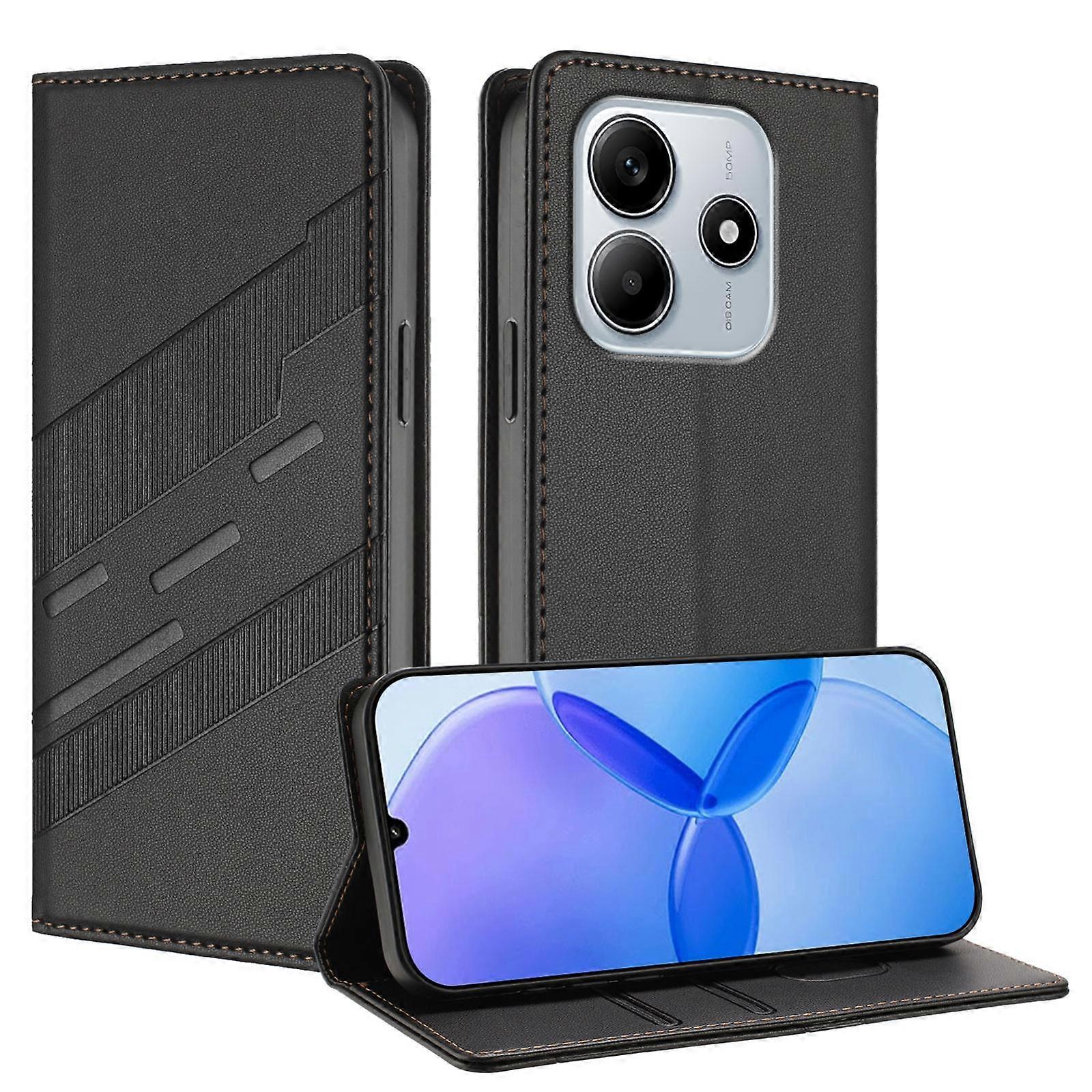 Embossed Multi-functional Wallet Retro Leather Phone Case