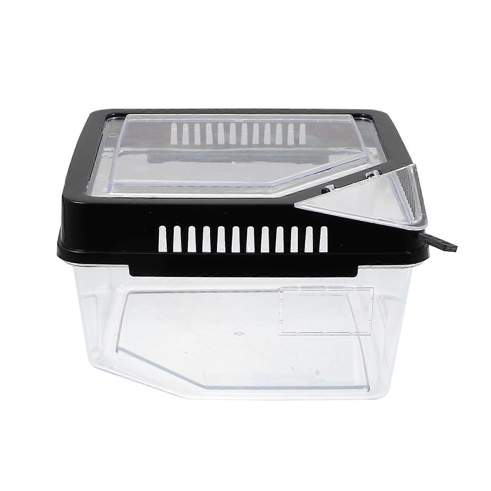 Reptile Breeding Box Plastic 2Pcs for Lizard and Pet Feeding