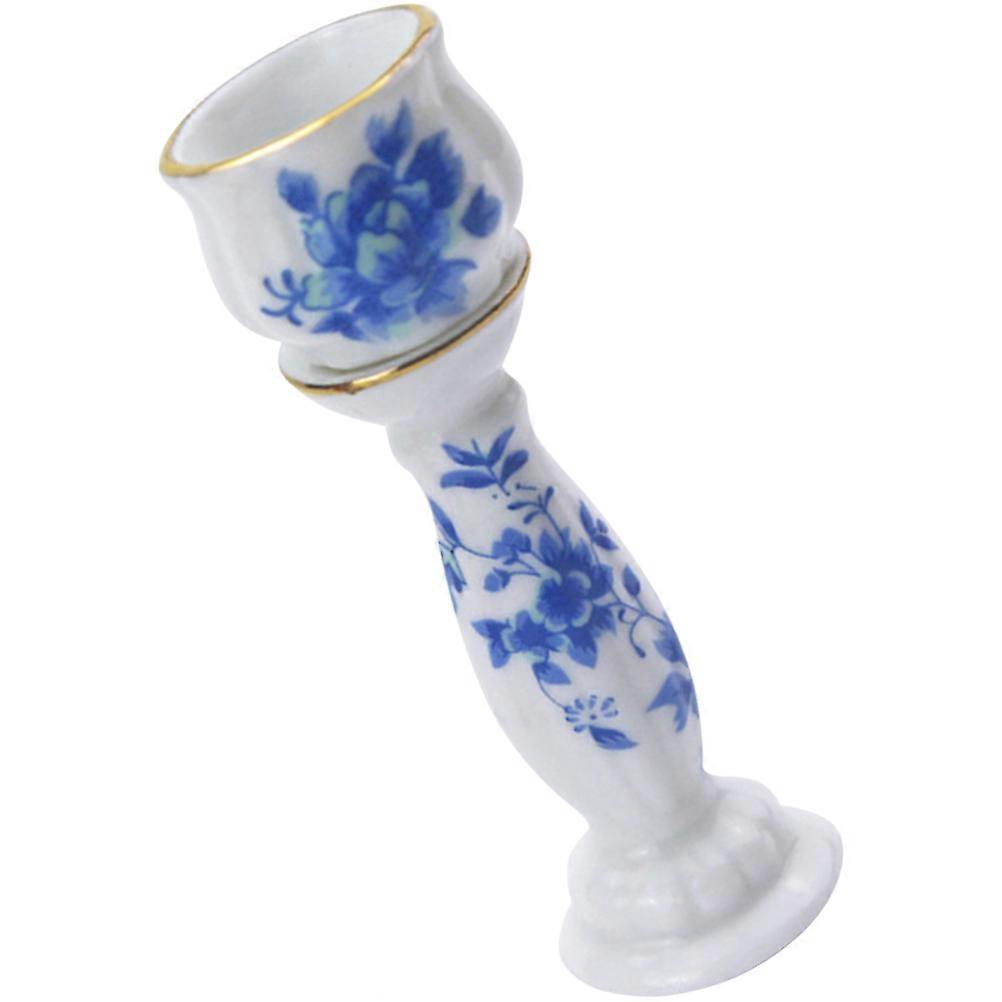 Mini House Vase Model for Decor 4Sets of Miniature Ceramic Pillar