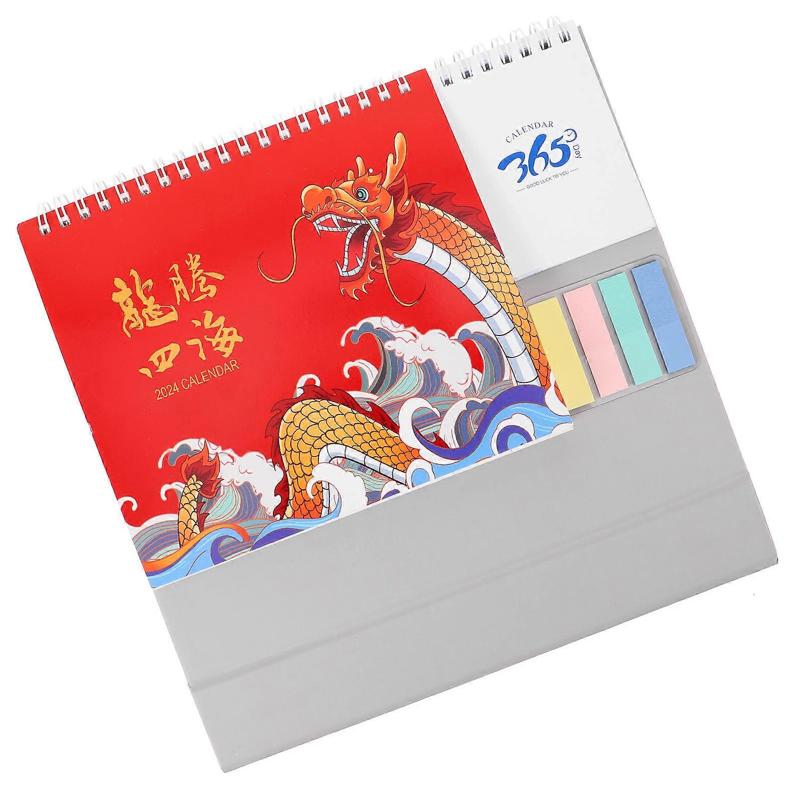 5Pcs Decorative Standing Calendar Rectangular Planning Practical Household Accessory