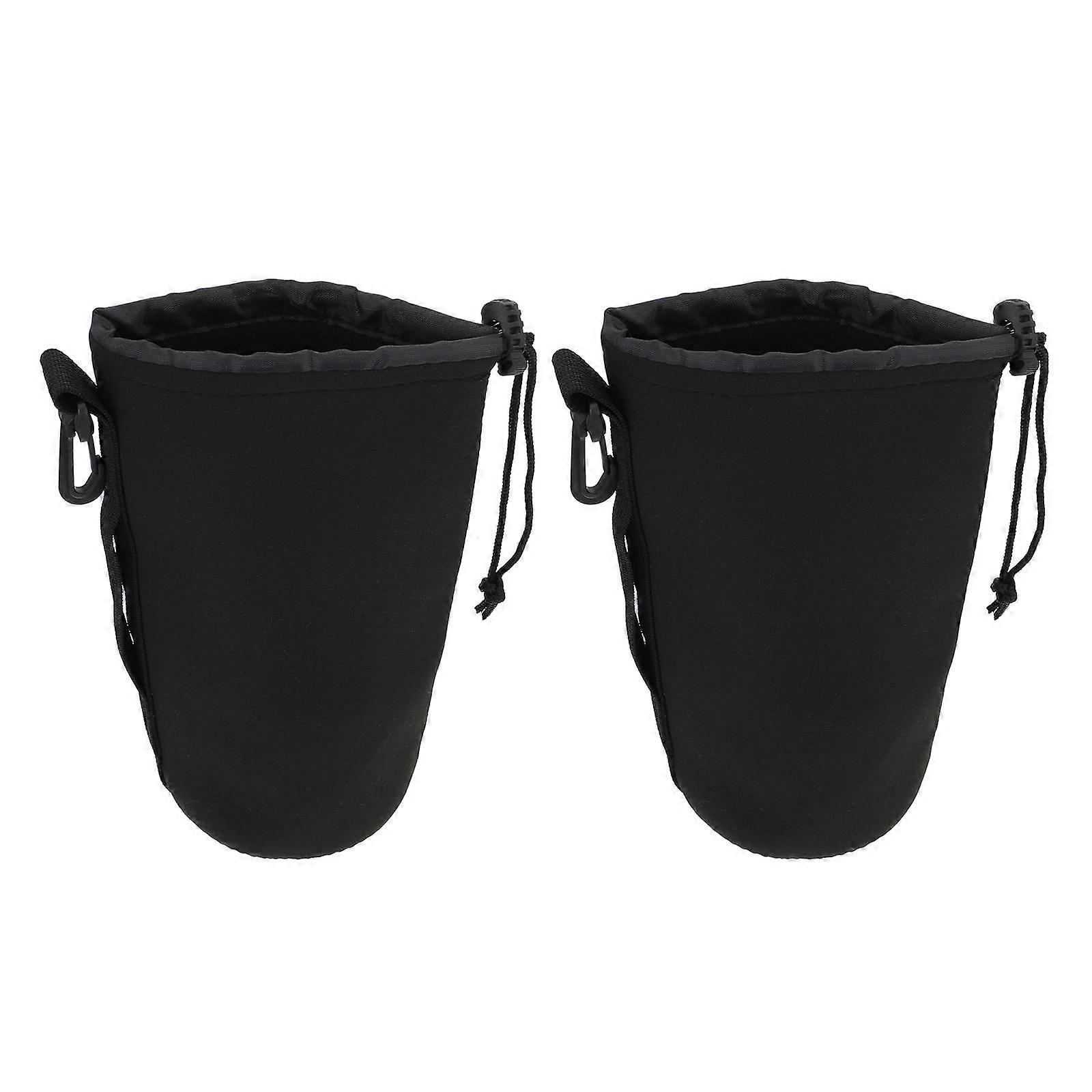 XL Adjustable Elastic Camera Lens Pouch Bag For Photographers With Shockproof Function 4 Pcs