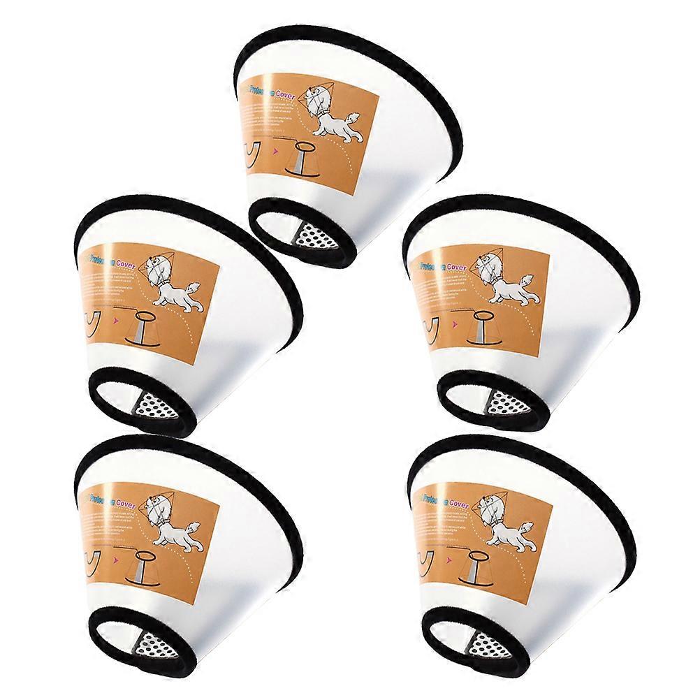 Pet Neck Collar Pet Anti-Scratch Collar Protective Use 5Pcs