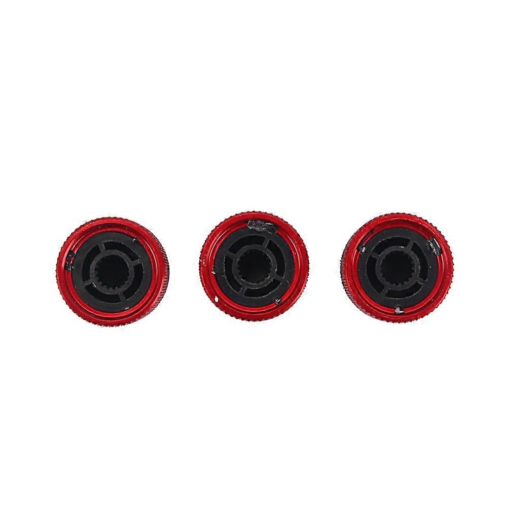 Bass Guitar Knobs Cap for Guitar Volume Tone Control 3Pcs Red