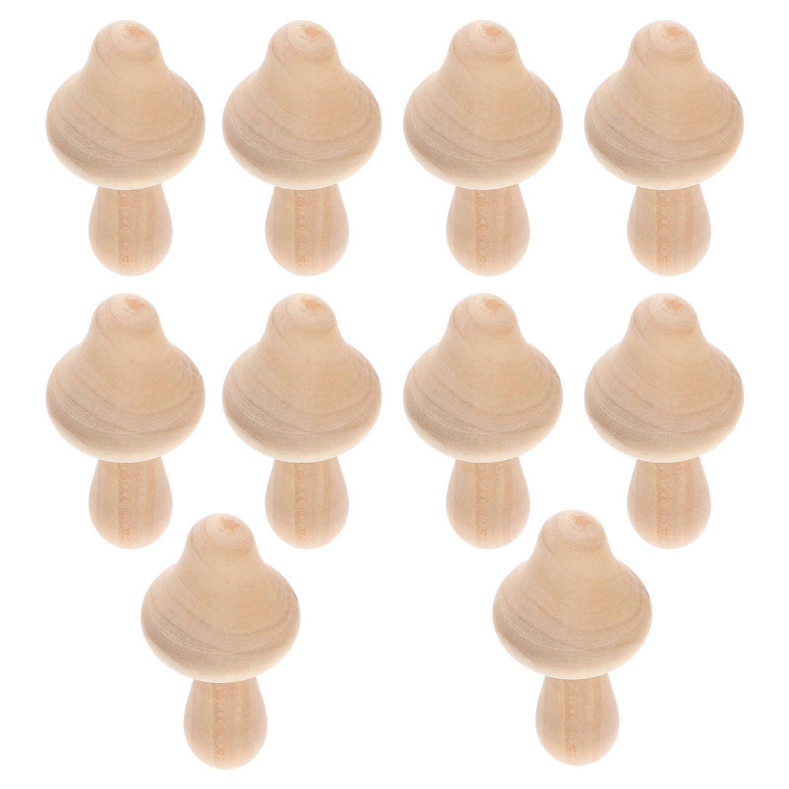 30 Pcs Unfinished Mushroom Models Ideal For Graffiti Decorations And Creative Projects Suitable For Kids And Adults In Small Dimensions