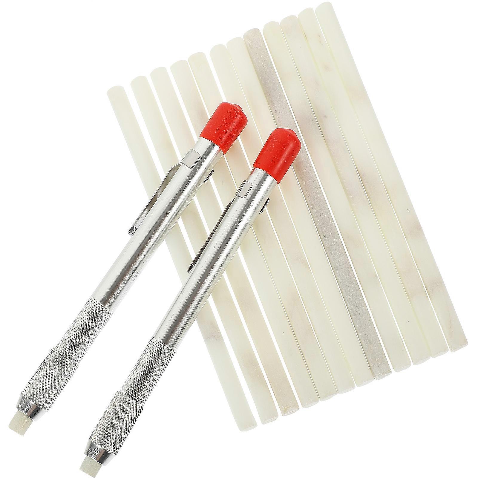 Welding Accessories Soapstone Marking Pens with Holder Function 2Sets
